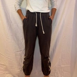 Gray sweatpants